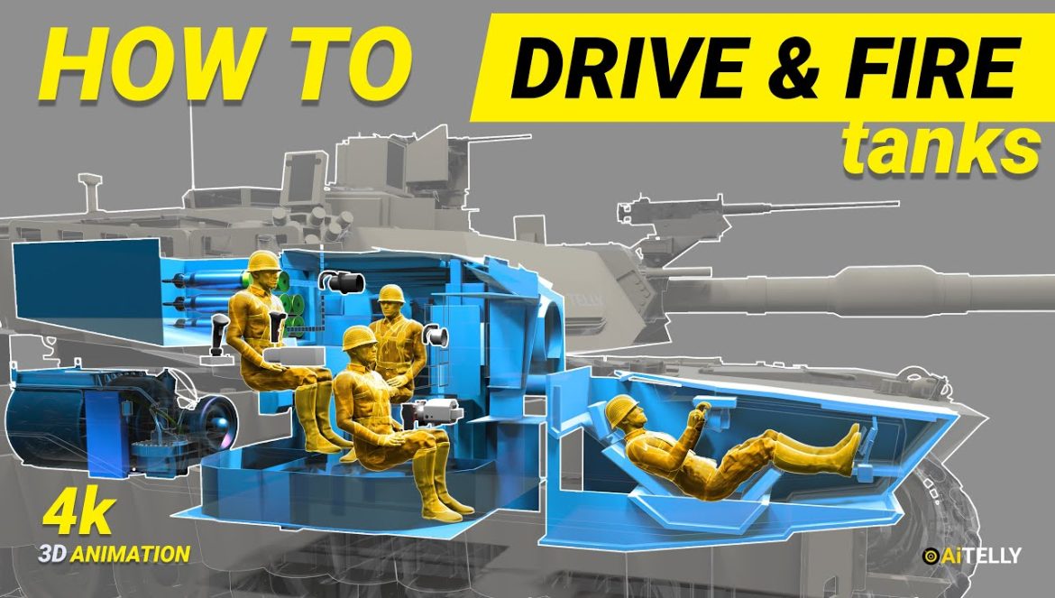 How to Drive and Fire Tanks | How it Works Abrams M1A2 M1A2C Tanks….04-07-2023