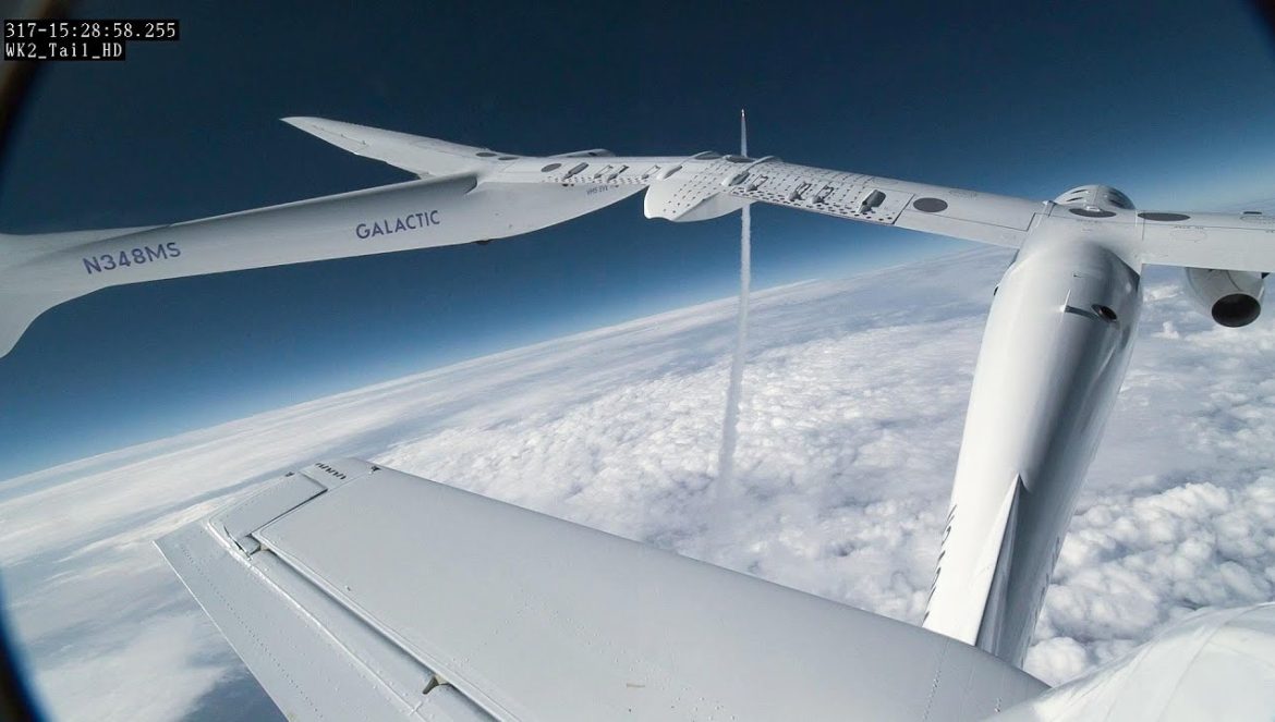 Virgin Galactic Galactic 01 “Curiosity” Spaceflight , Italian Air Force Research mission – B-roll….07-06-2023