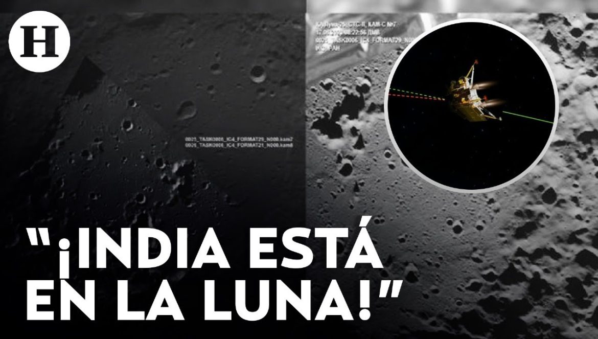 ¡Lo lograron! India se convierte en el primer país en aterrizar una nave no tripulada en la Luna….08-23-2023