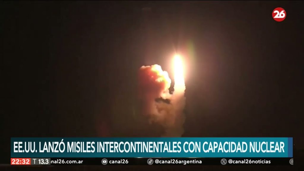 EEUU lanzó un misil intercontinental con capacidad nuclear….11-03-2023