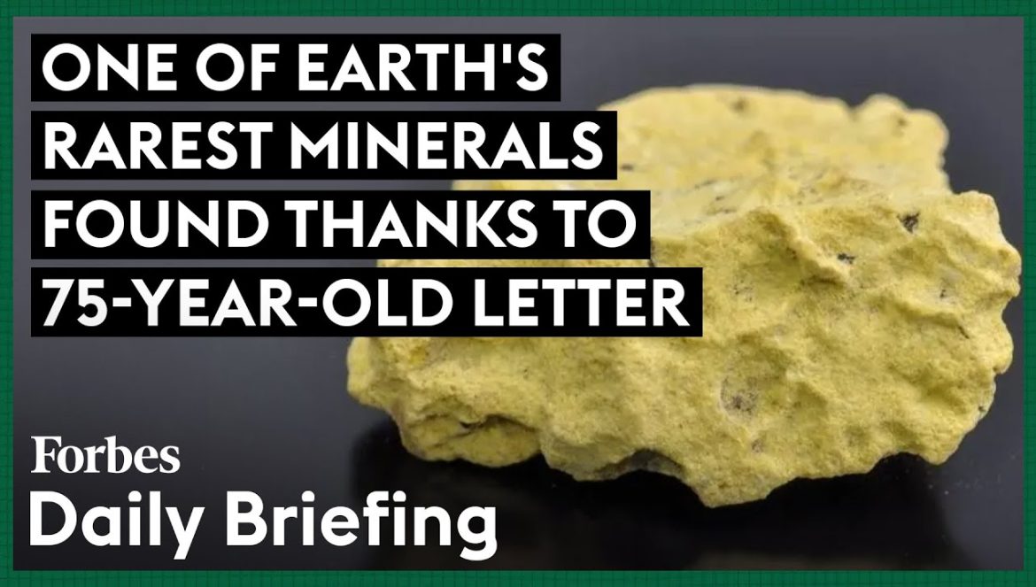 One Of Earth’s Rarest Minerals Found Thanks To A 75-Year-Old Letter….01-24-2024