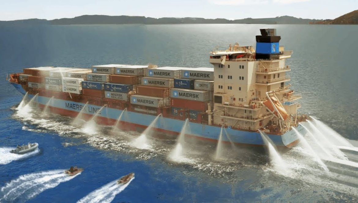 Así es como los barcos de carga combaten a los piratas SIN ARMAS….02-02-2024